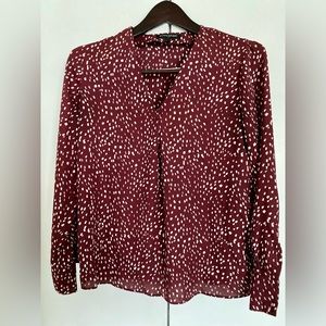 Banana Republic V-neck Speckled Blouse